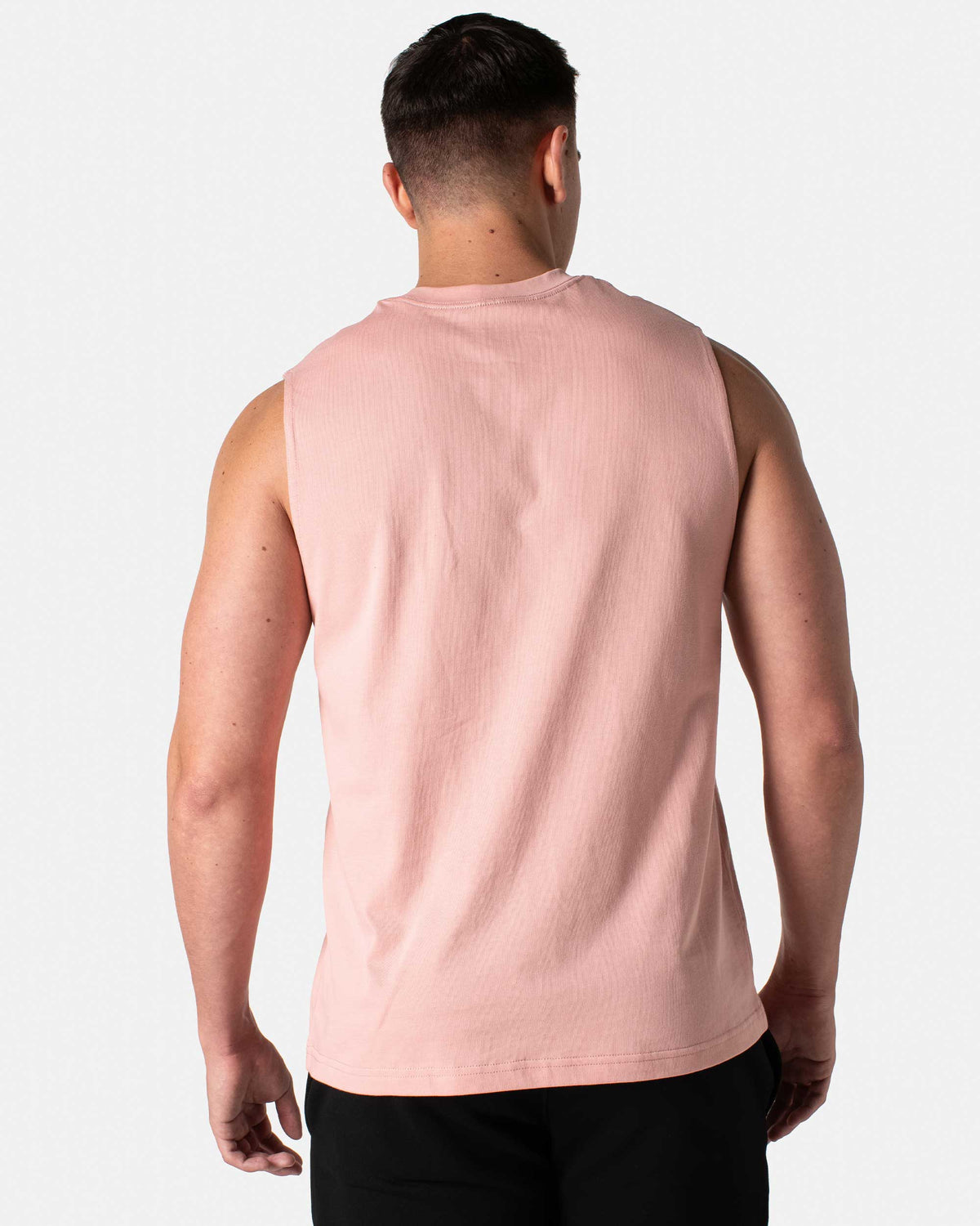 Core Muscle Cut Tank - Pink